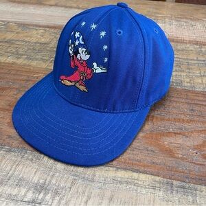 Disney Strapback Hat Cap Mickey Mouse Fantasia Sorcerer Blue Kids Youth